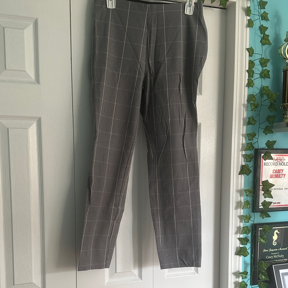 Gray Checkered Men's Pants